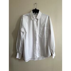 SO Goods For Life White Button-Down Shirt – Size L